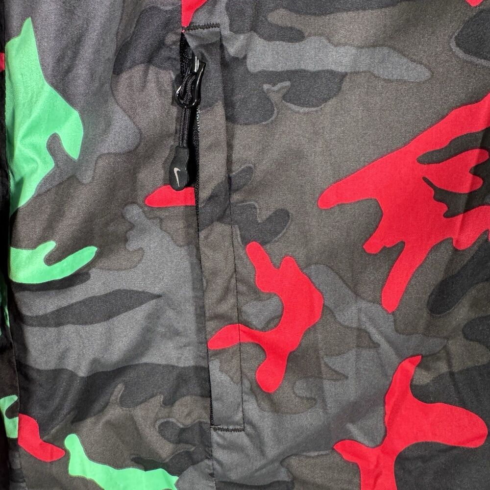 Nike FC Real Bristol FCRB Storm-Fit Rain Jacket Mens XL Gray Camo Warm Up Hood - Picture 5 of 16